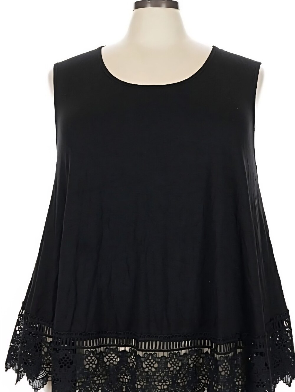 Black Sleeveless Women's Top 3xl